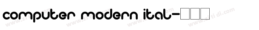 computer modern ital字体转换